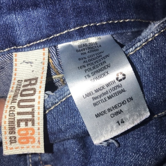 Route 66 Jeans GUC size 14 side button - Picture 3 of 3